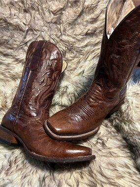 Circle G Men's Brown Western Leather Boots Sz 9 D